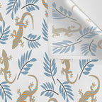 Gecko Meeting Wall Tapestry Gallery Image 3