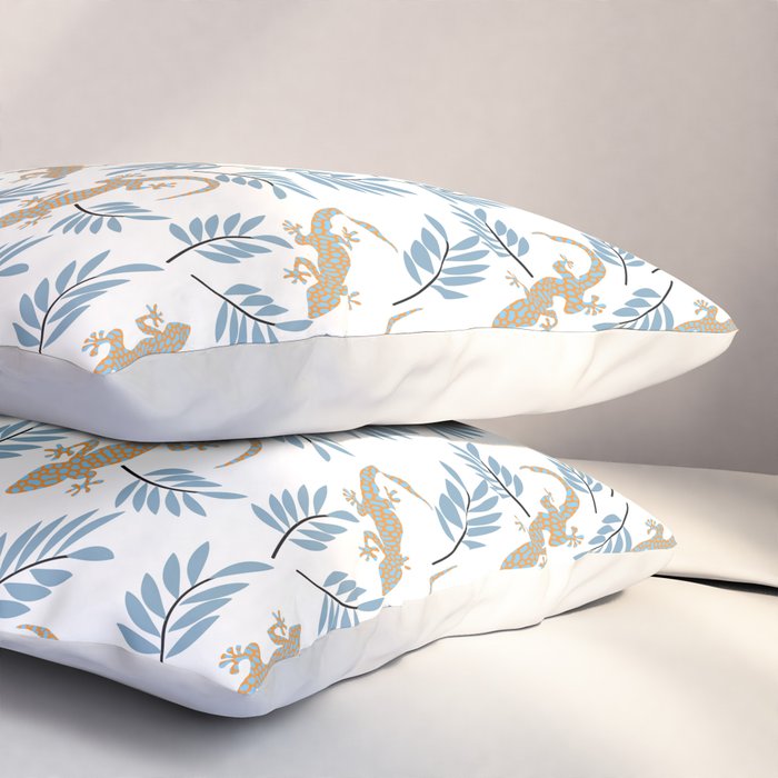 Gecko Meeting Pillow Sham Gallery Image 3