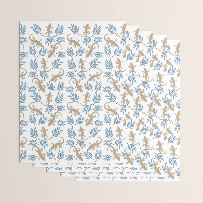 Gecko Meeting Wrapping Paper Gallery Image 3