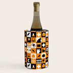Geometric halloween mosaic pattern Wine Chiller Gallery Image 3