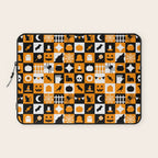 Geometric halloween mosaic pattern Laptop Sleeve Gallery Image 1