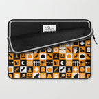 Geometric halloween mosaic pattern Laptop Sleeve Gallery Image 2