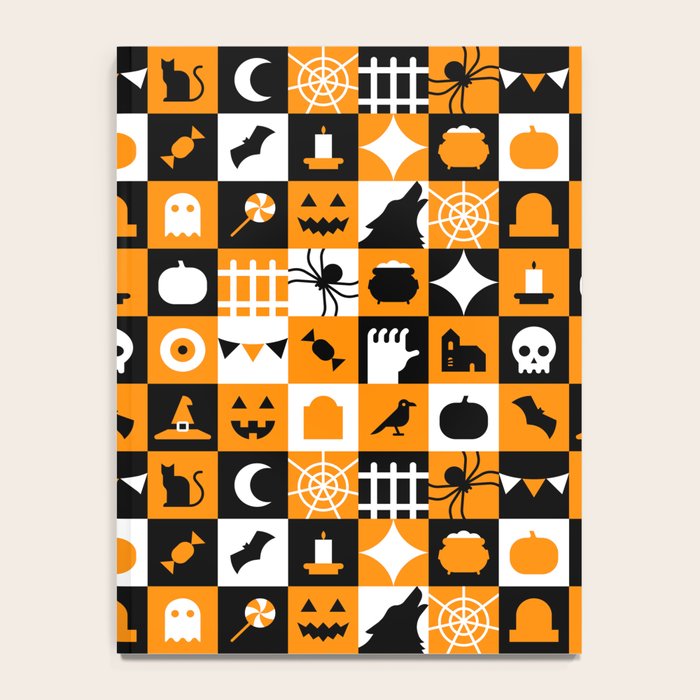 Geometric halloween mosaic pattern Notebook Gallery Image 4