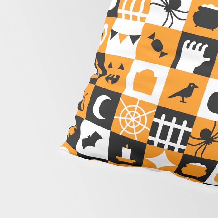 Geometric halloween mosaic pattern Pillow Sham Gallery Image 4