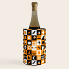 Geometric halloween mosaic pattern Wine Chiller Gallery Image 2
