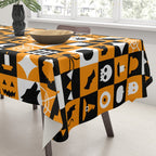 Geometric halloween mosaic pattern Tablecloth Gallery Image 3