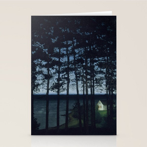 Fisherman's Cottage, Harald Sohlberg, 1906 Stationery Card Gallery Image 2