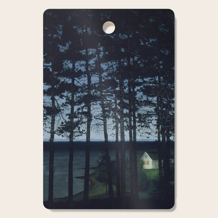Fisherman's Cottage, Harald Sohlberg, 1906 Cutting Board Gallery Image 1