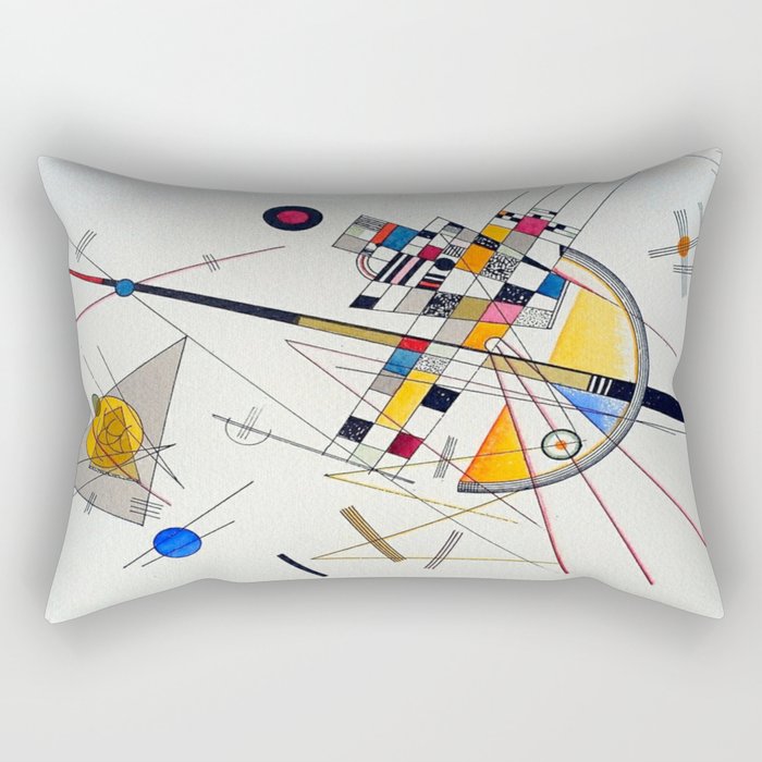 Wassily Kandinsky Delicate Tension Rectangular Pillow Gallery Image 1