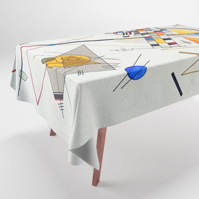 Wassily Kandinsky Delicate Tension Tablecloth Gallery Image 1