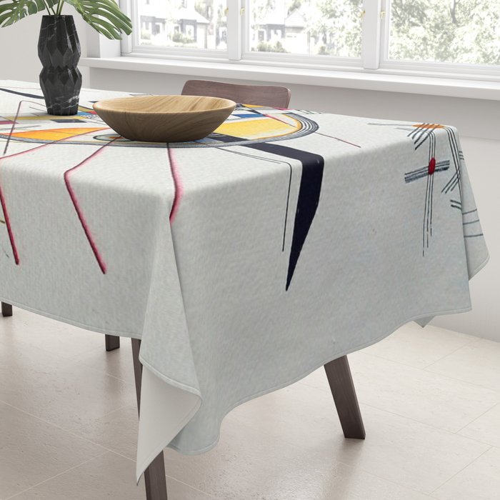 Wassily Kandinsky Delicate Tension Tablecloth Gallery Image 3