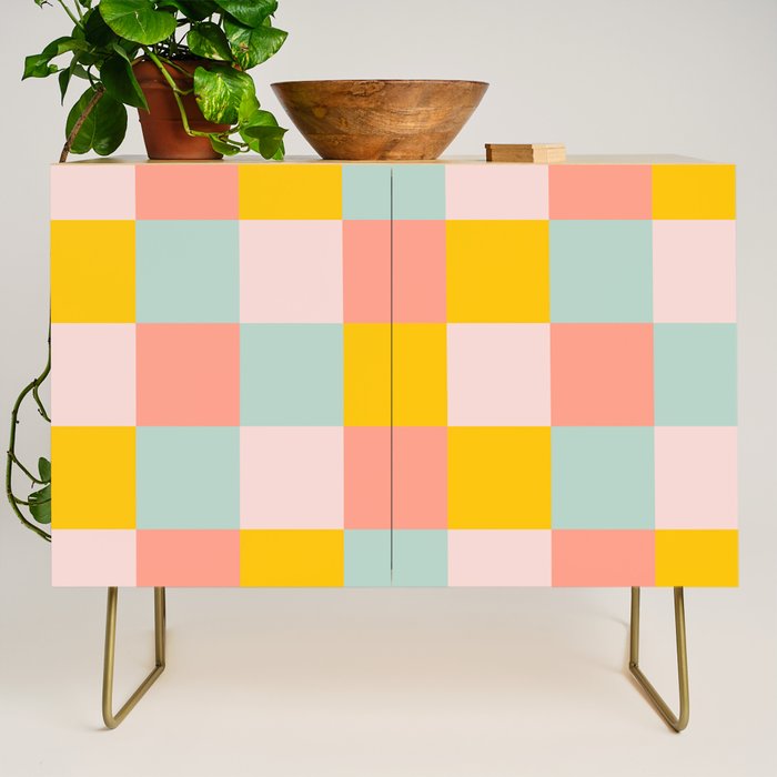 Retro Funky Checks Credenza Gallery Image 1