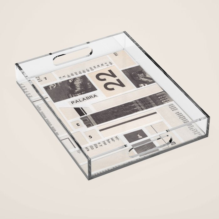 Palabra 22 Acrylic Tray Gallery Image 1