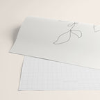 Yellow Sun and Flowers / Minimalist Line `Art  Wrapping Paper Gallery Image 2