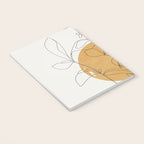 Yellow Sun and Flowers / Minimalist Line `Art  Notebook Gallery Image 3
