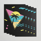 Memphis pattern 42 - 80s / 90s Retro / palm tree / summer Wrapping Paper Gallery Image 3