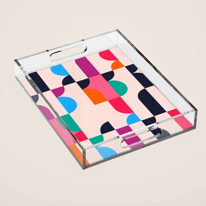 Geometric Shapes 197 Acrylic Tray Gallery Image 1