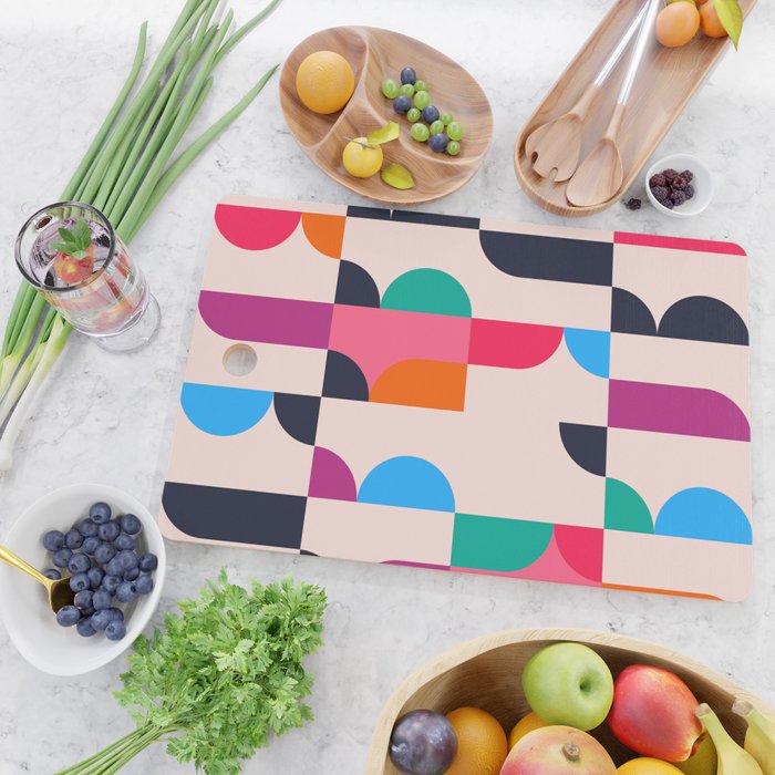 Geometric Shapes 197 Cutting Board Gallery Image 2