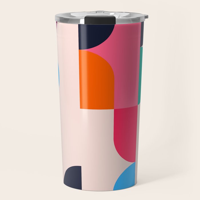 Geometric Shapes 197 Travel Mug Gallery Image 1