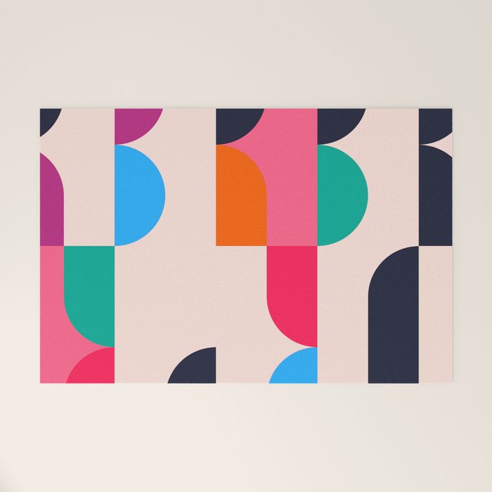 Geometric Shapes 197 Welcome Mat Gallery Image 1