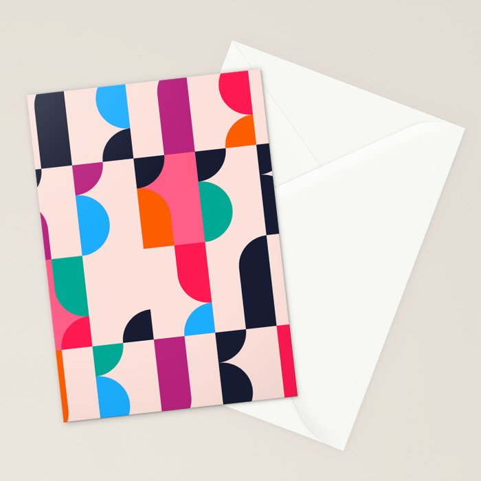 Geometric Shapes 197 Stationery Card Gallery Image 2