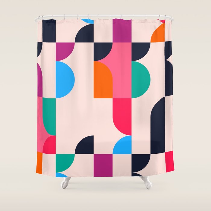 Geometric Shapes 197 Shower Curtain Gallery Image 1