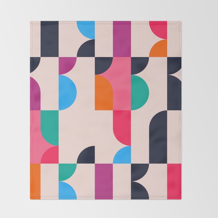 Geometric Shapes 197 Throw Blanket Gallery Image 2