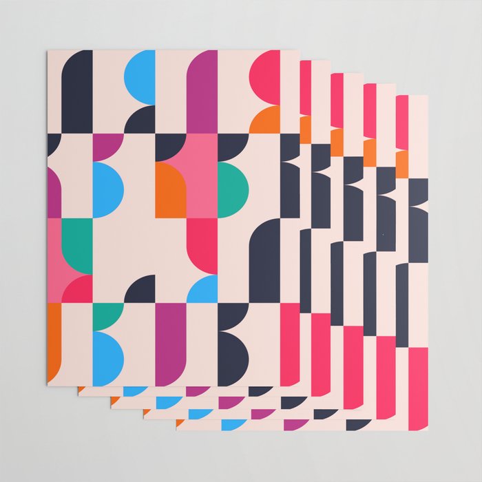 Geometric Shapes 197 Wrapping Paper Gallery Image 3