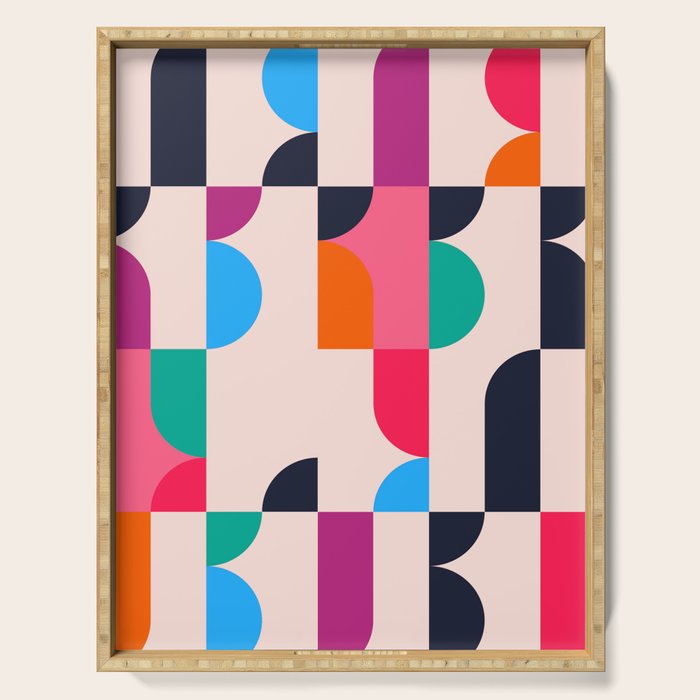 Geometric Shapes 197 Serving Tray Gallery Image 1