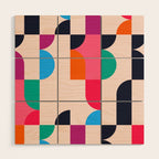 Geometric Shapes 197 Wood Wall Art Gallery Image 1