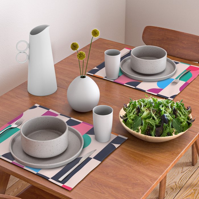 Geometric Shapes 197 Placemat Gallery Image 2