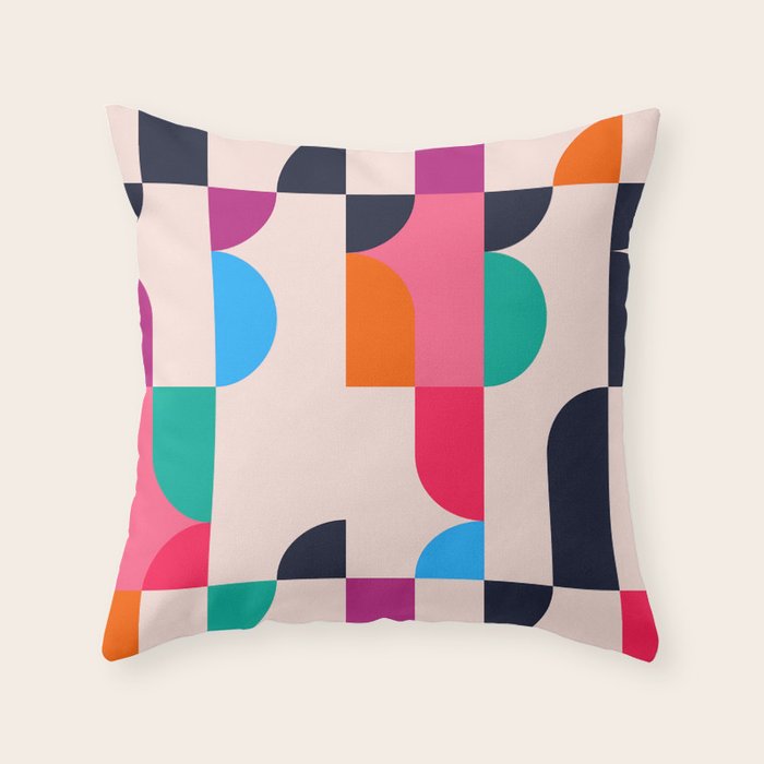 Geometric Shapes 197 Throw Pillow Gallery Image 6
