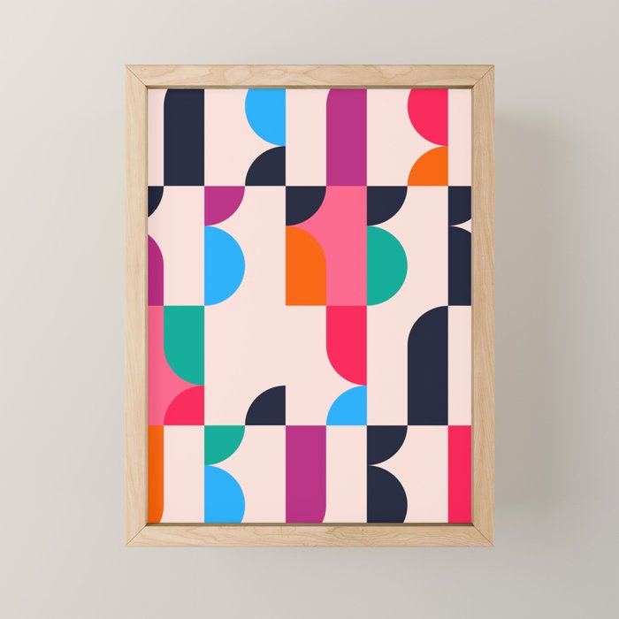 Geometric Shapes 197 Mini Art Print Gallery Image 1