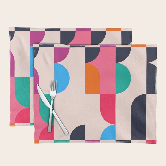 Geometric Shapes 197 Placemat Gallery Image 1
