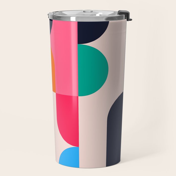 Geometric Shapes 197 Travel Mug Gallery Image 2