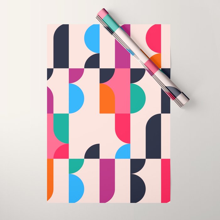 Geometric Shapes 197 Wrapping Paper Gallery Image 1