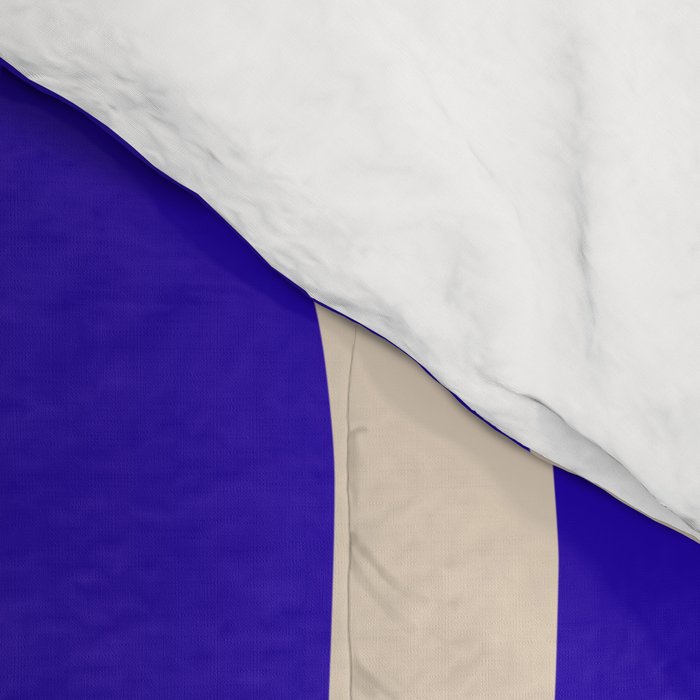 Modern Liquid Swirl Abstract Pattern Square in Cobalt Blue  Comforter Gallery Image 4