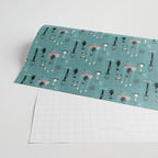 Mid Century Kitty Mischief - ©studioxtine Wrapping Paper Gallery Image 2