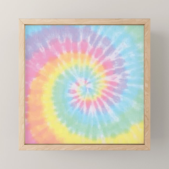Pastel Tie Dye Mini Art Print Gallery Image 1