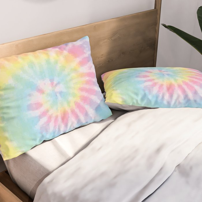 Pastel Tie Dye Pillow Sham Gallery Image 2