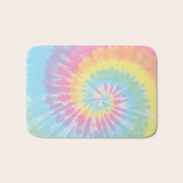 Pastel Tie Dye Bath Mat Gallery Image 1