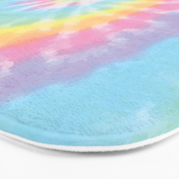 Pastel Tie Dye Bath Mat Gallery Image 3