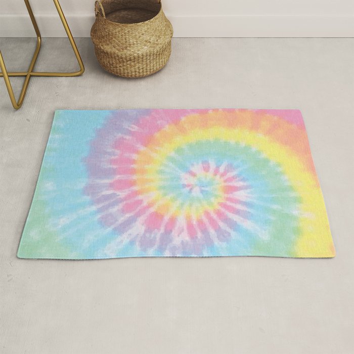 Pastel Tie Dye Rug Gallery Image 1