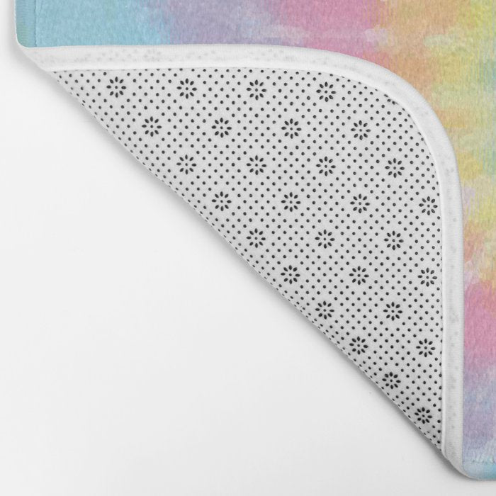 Pastel Tie Dye Bath Mat Gallery Image 2