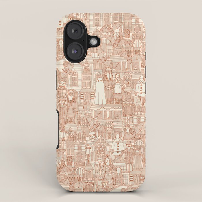 vintage halloween rust ivory iPhone Case Gallery Image 1