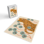 Ginger Tabby And Wildflowers Jigsaw Puzzle Gallery Image 2