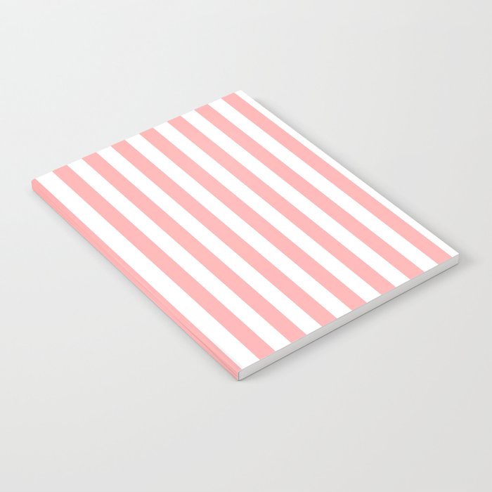 Sand Pink and White Tan Lines Summer Gazebo Stripes Notebook Gallery Image 2