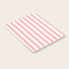 Sand Pink and White Tan Lines Summer Gazebo Stripes Notebook Gallery Image 3