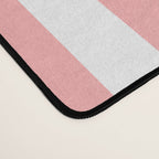 Sand Pink and White Tan Lines Summer Gazebo Stripes Desk Mat Gallery Image 4