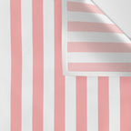 Sand Pink and White Tan Lines Summer Gazebo Stripes Wall Tapestry Gallery Image 3